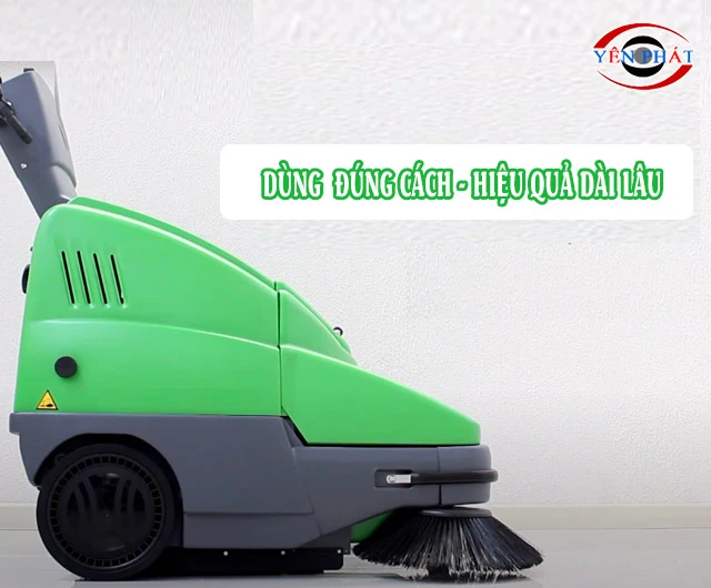 Dùng xe quét rác đúng cách, hiệu quả dài lâu gấp nhiều lần