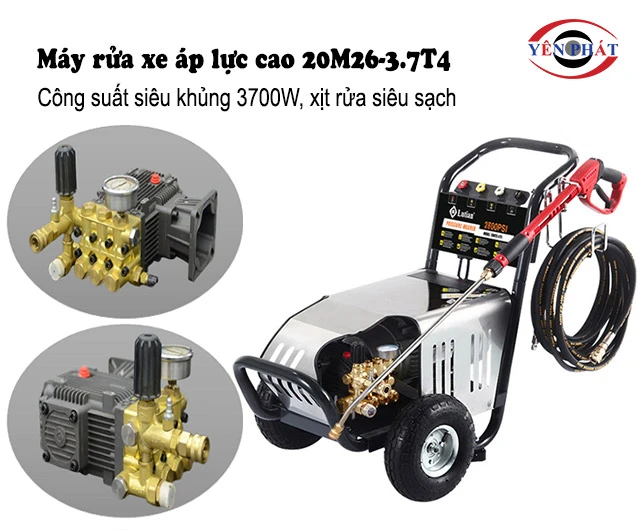 công suất Máy rửa xe áp lực cao 20M26-3.7T4