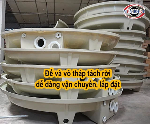 đế và vỏ tách rời, giúp vận chuyển dễ dàng