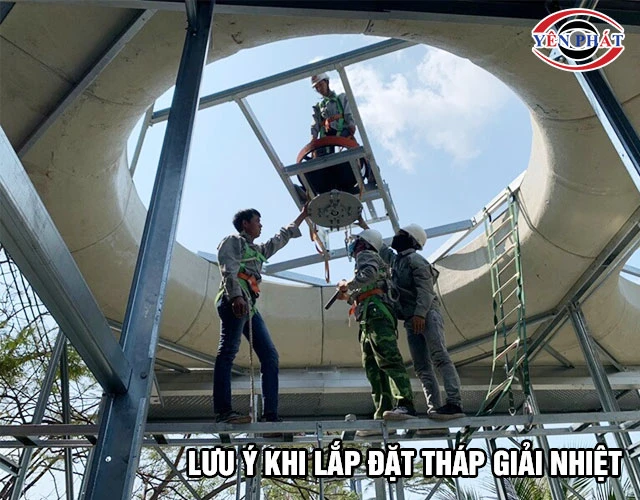 Lưu ý lắp tháp giải nhiệt TASHIN TSS 1000RT*4cell