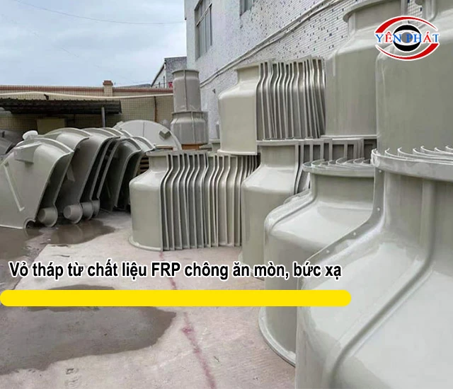 vỏ tháp từ chất liệu FRP siêu bền