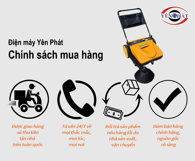 chính sách mua hàng tại Yên Phát