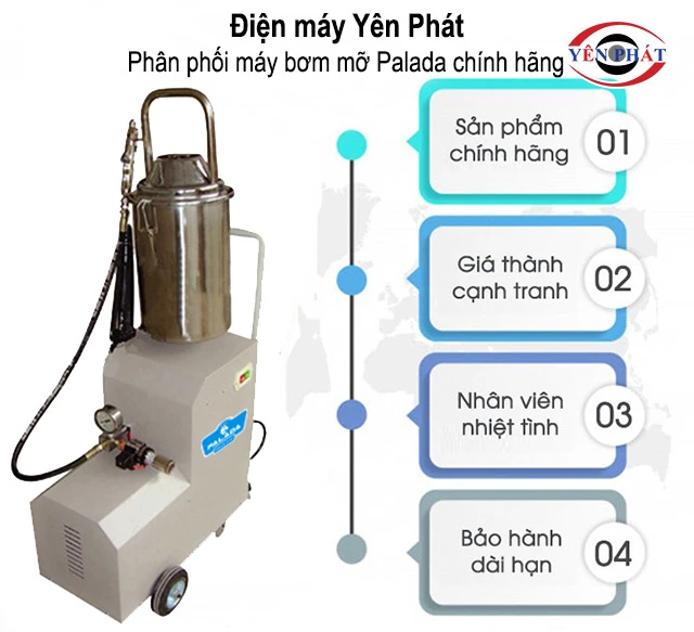 mua máy bơm mỡ Palada PD6013 tại Yên Phát
