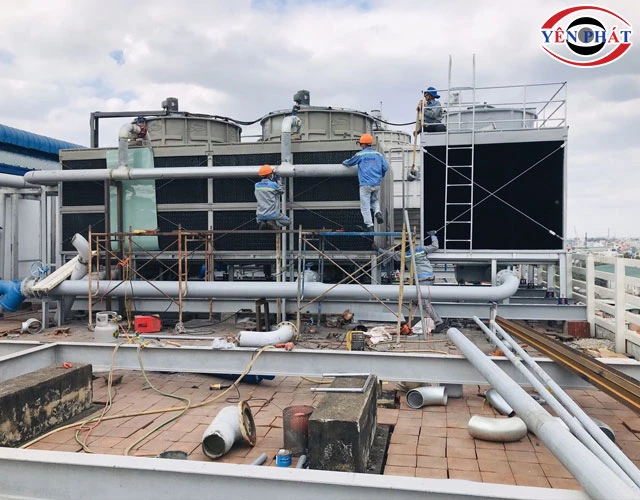Tháp giải nhiệt công nghiệp TASHIN TSS 80RT dễ lắp đặt