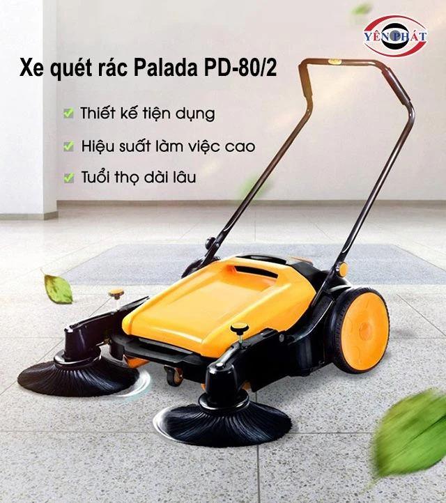 Xe quét rác đẩy tay Palada PD-80/2
