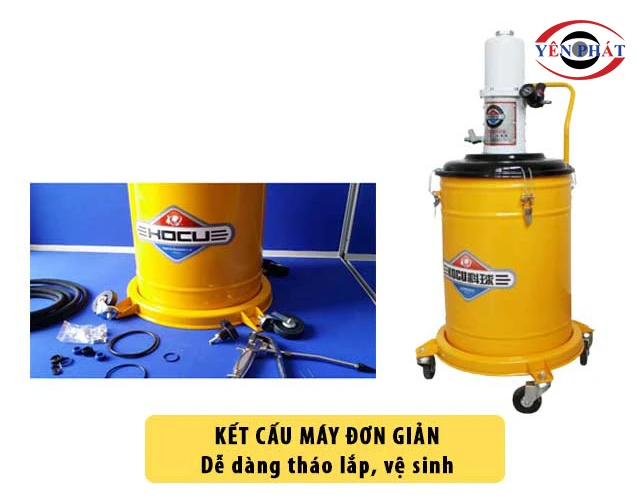 cấu tạo máy bơm mỡ Kocu GZ-75B