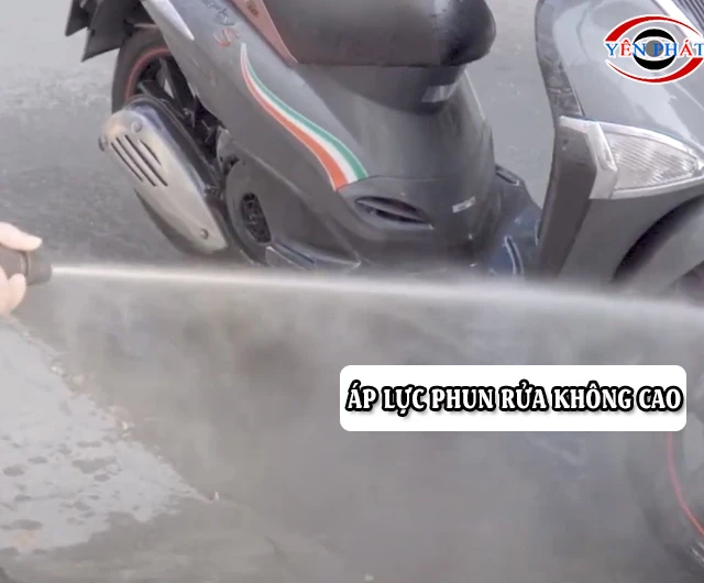Áp lực phun rửa thấp