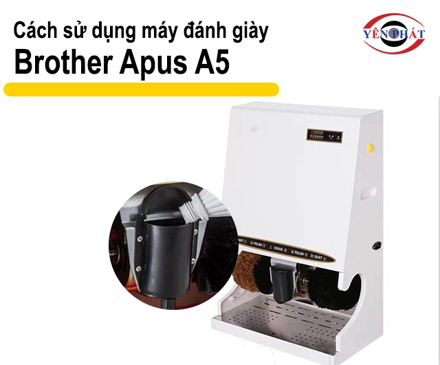 cách sử dụng máy đánh giày Brother Apus A5