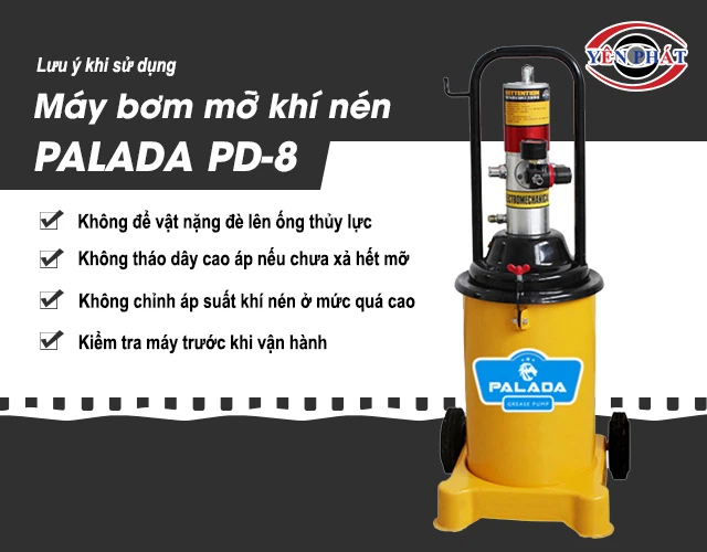 lưu ý khi sưe dụng máy Palada PD-8