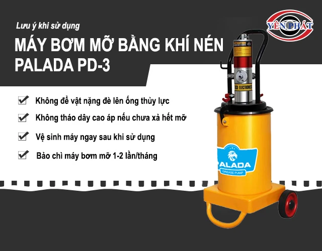 lưu ý khi sử dụng Palada PD-3