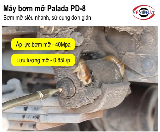 năng lực bơm mỡ của Palada PD-8