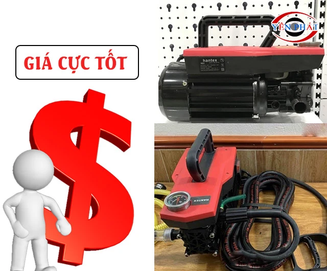 Máy bơm rửa xe Hantex có giá siêu tốt