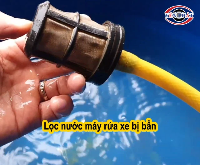 Lọc nước bị tắc bẩn