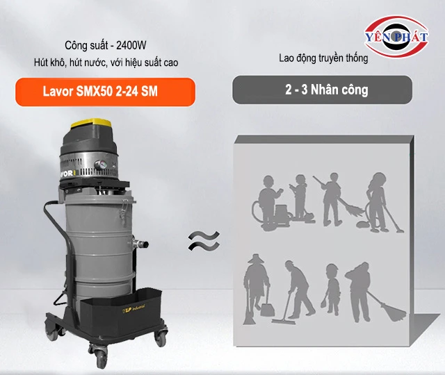 lợi ích của máy hút bụi Lavor SMX50 2-24 SM