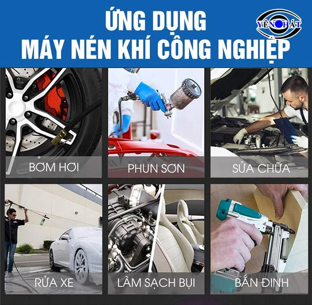 ứng dụng máy nén khí