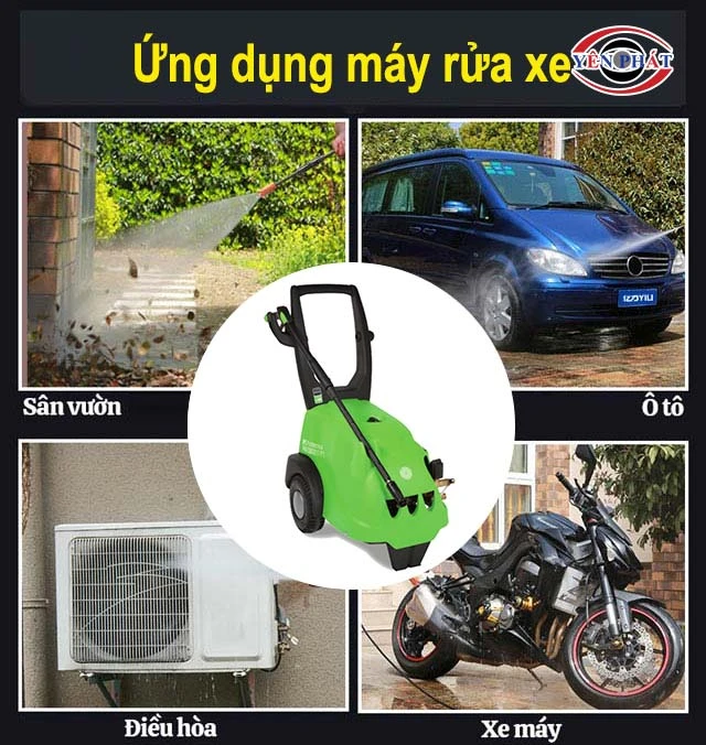 ứng dụng của máy rửa xe