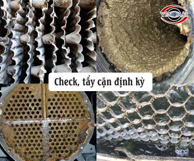 Chú ý định kỳ tẩy cặn