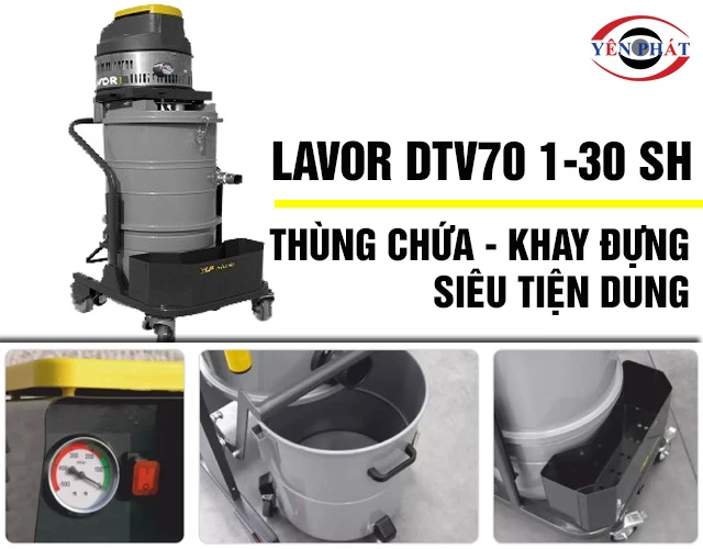 Máy hút bụi công nghiệp Lavor DTV70 1-30 SH tiện dụng