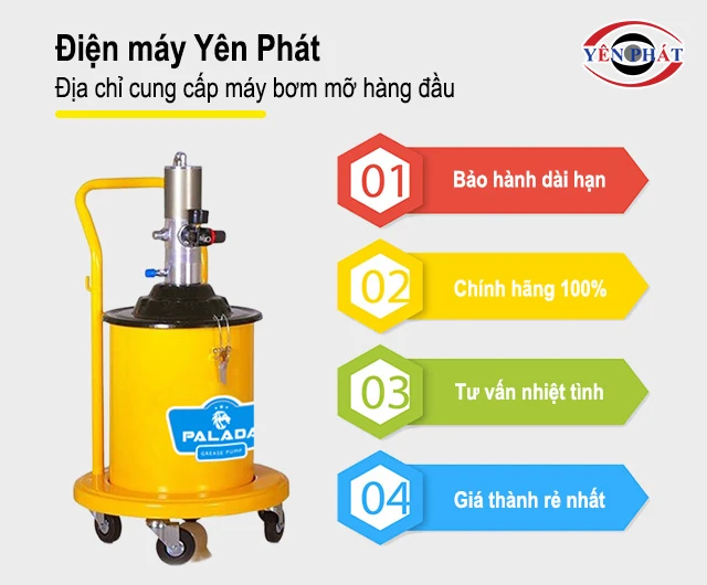 mua máy bơm mỡ tại yên phát