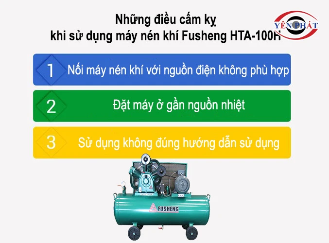 những điều cấm khi sử dụng Fusheng HTA-100H
