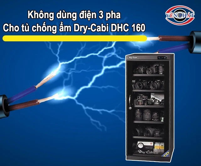 không dùng điện 3 pha cho tủ chống ẩm
