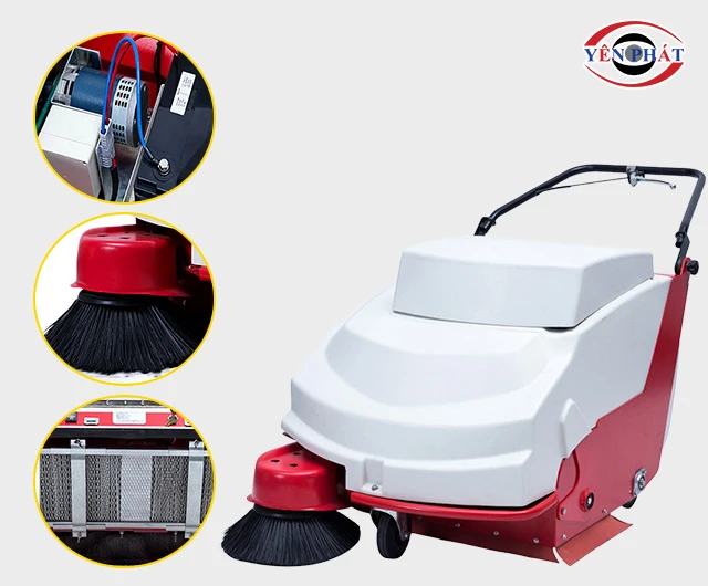 cấu tạo của Xe quét rác đẩy tay Palada PD680