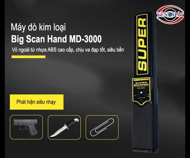 Máy dò kim loại Big Scan Hand MD-3000