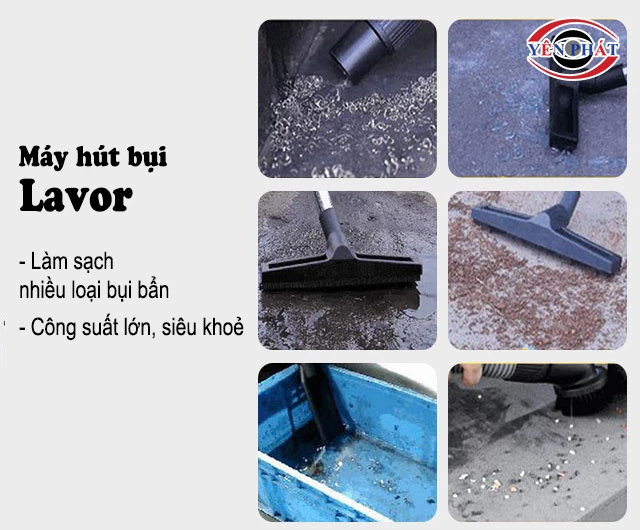 máy hút được nhiều loại bụi bẩn