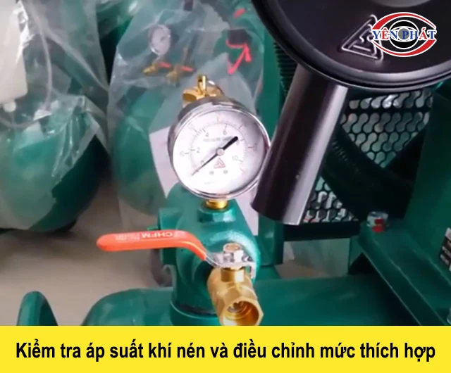 kiểm tra áp suất khí nén thường xuyên