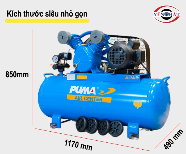 kích thước máy nén khí Puma PK-2100(2HP)