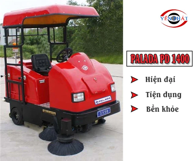 Giao diện xe quét rác Palada PD 1400