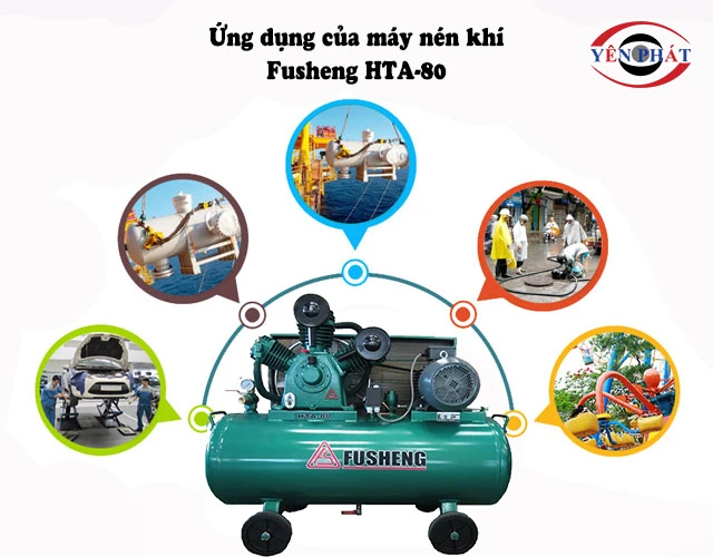 ứng dụng của máy nén khí Fusheng HTA-80