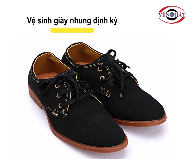vệ sinh giày nhung định kỳ