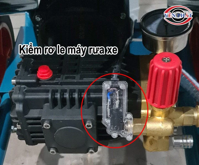 kiểm tra rơ le máy rửa xe