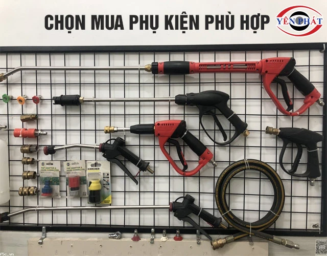 Chọn mua phụ kiện máy rửa xe