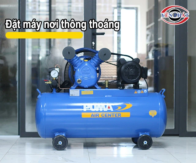 Đặt máy thông thoáng