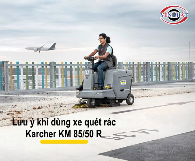 lưu ý khi sử dụng xe quét rác