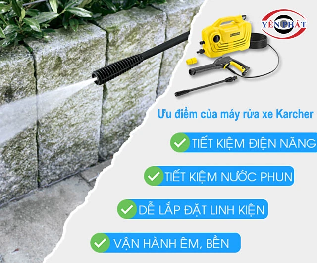 ưu điểm máy rửa xe Karcher
