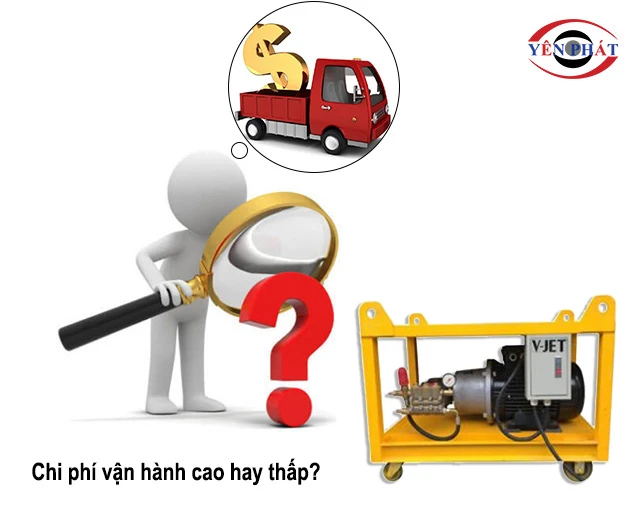 Phí vận hành máy rửa xe V-JET 500/15E