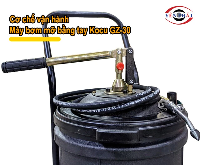 Cơ chế vận hành máy bơm mỡ Kocu GZ-30