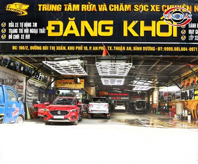 Tiệm rửa xe Bình Dương Đăng Khôi