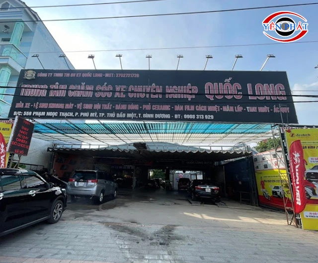 Tiệm rửa xe Bình Dương giá rẻ Quốc Long