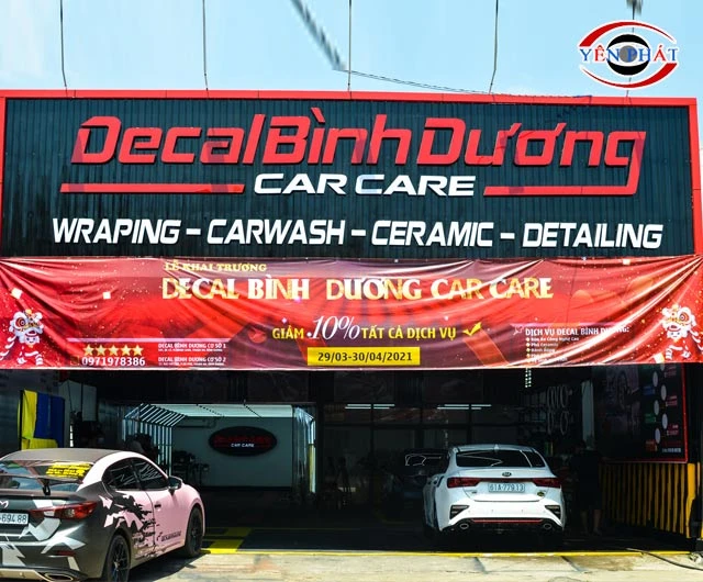 Tiệm rửa xe Decal Bình Dương Car Care