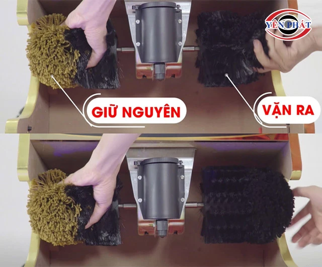 cách thay chổi máy