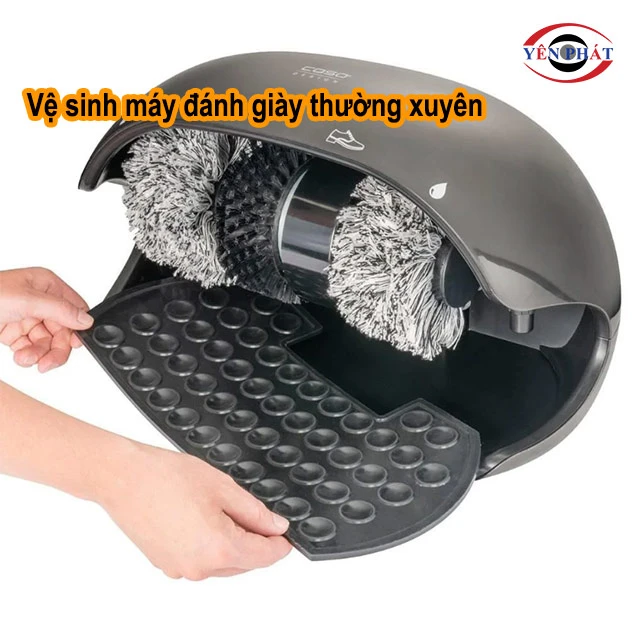 vệ sinh máy đánh giày
