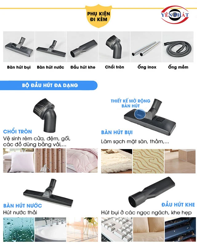 phụ kiện máy hút bụi Supper Clean