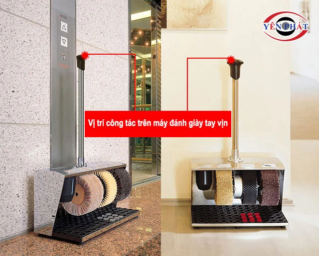 công tắc trên máy đánh giày