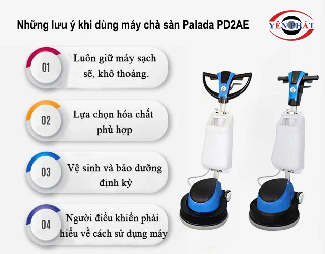 lưu ý khi dùng Palada PD2AE