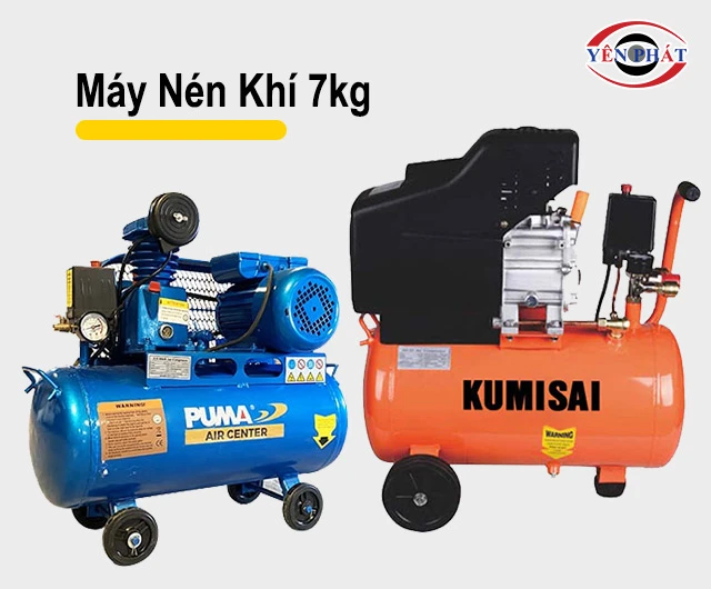 Top 5+ Máy Nén Khí 7kg: Nhỏ gọn, Bền, Hiệu năng ổn áp