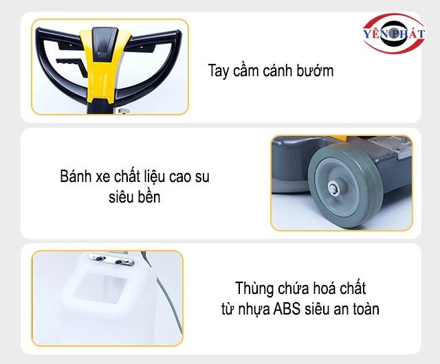 tay cầm, bánh xe của Palada PD22